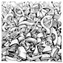 Ritratt ta’ Abstract doodles